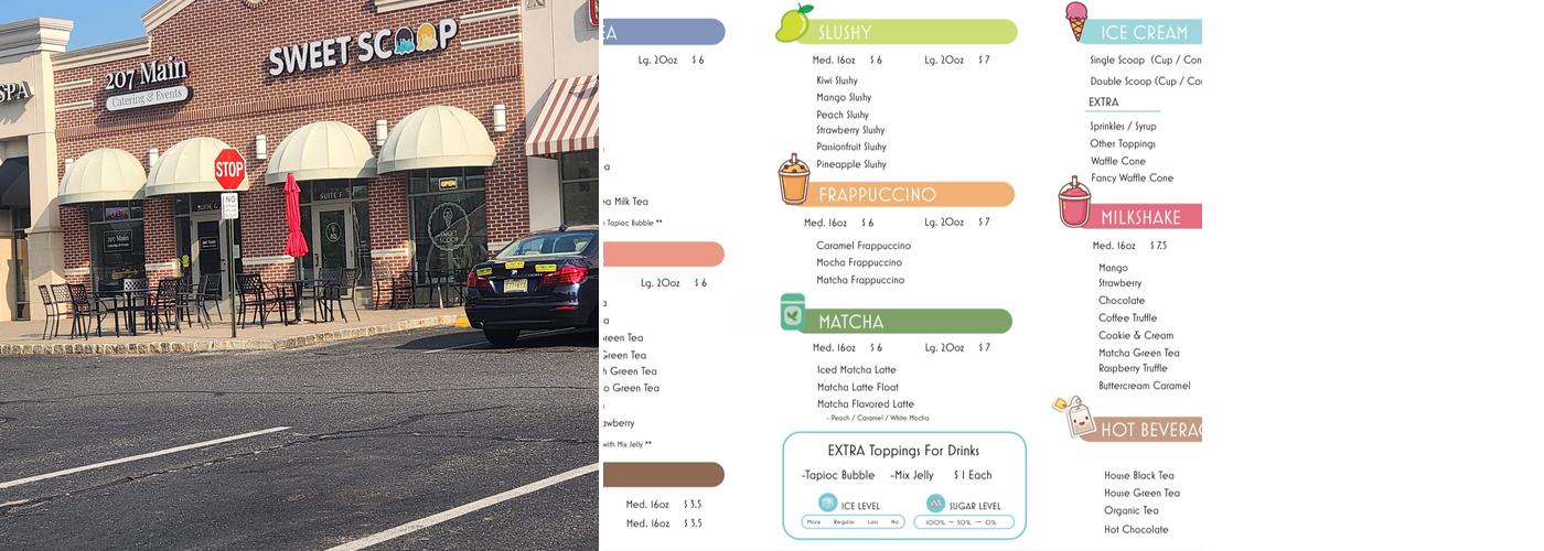 Sweet Scoop Menu
