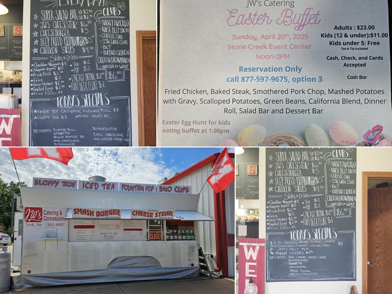 JW's Catering & Concessions Menu