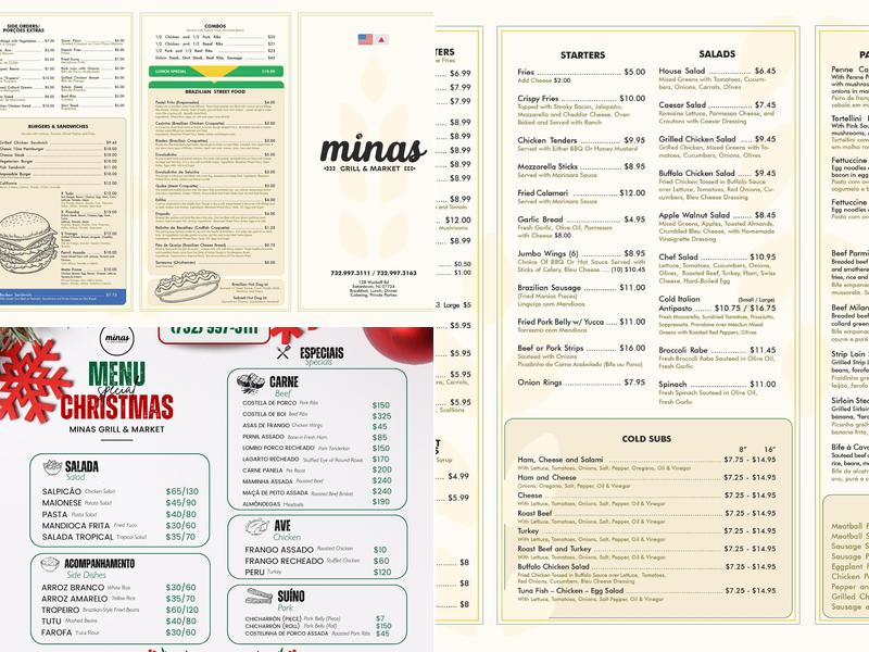 Minas Grill & Market Menu