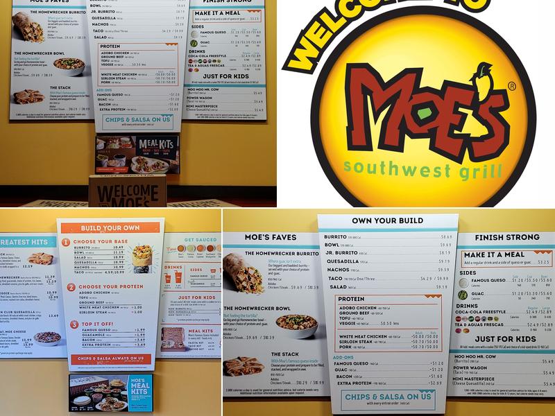 Moe's Southwest Grill Menu