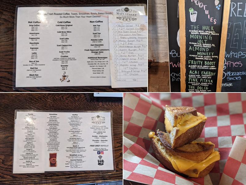 Main Street Coffee / Historic Richmond Town Menu