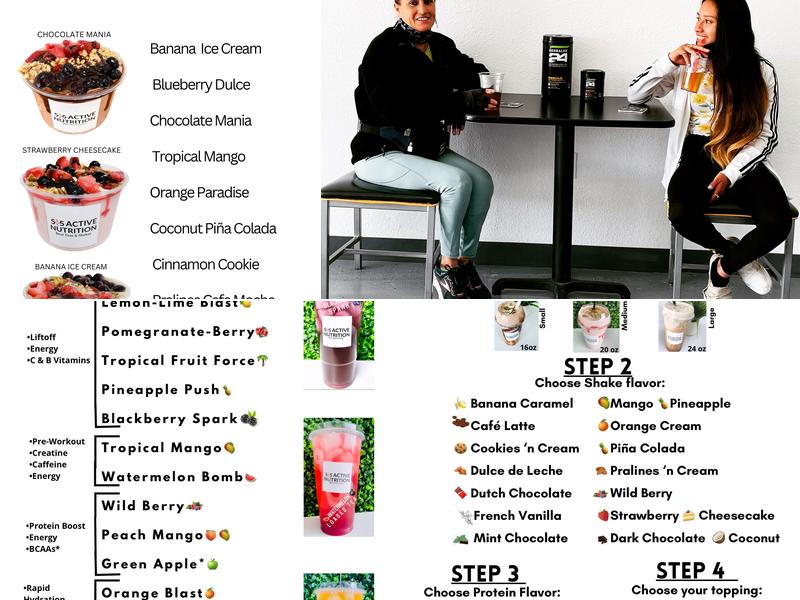 Herbalife 505 Active Nutrition Menu