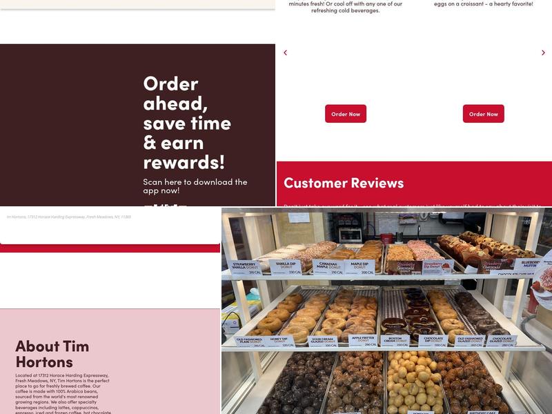Tim Hortons Menu