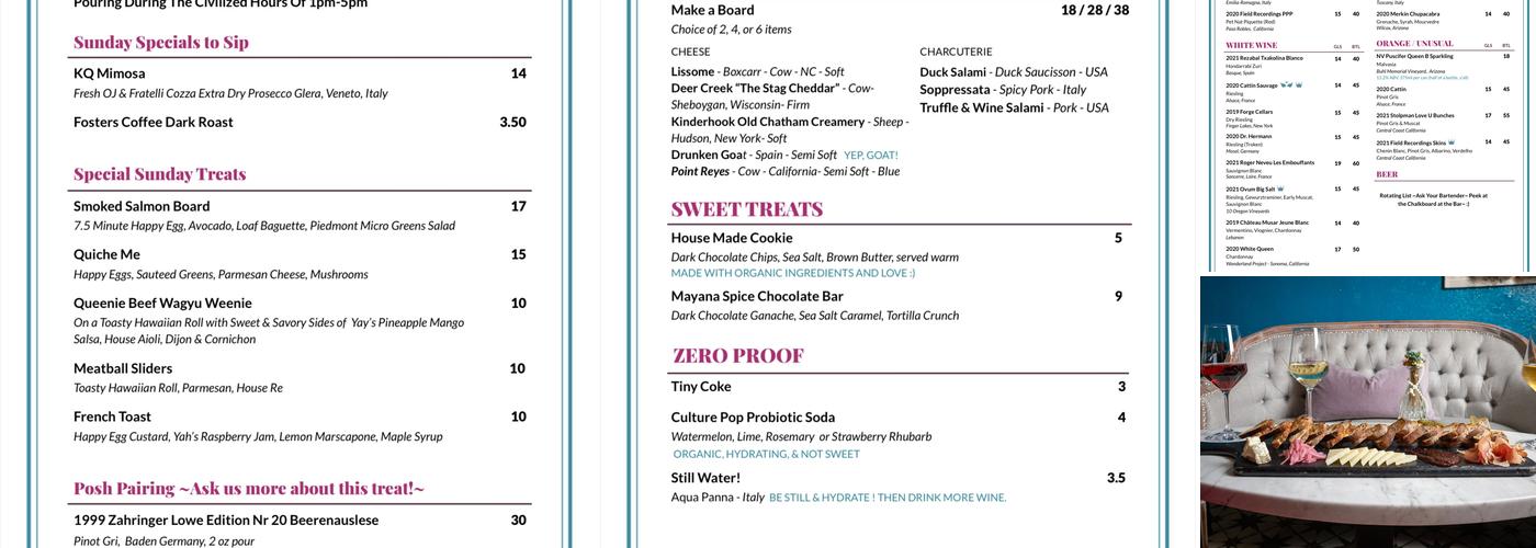 Killer Queen Menu
