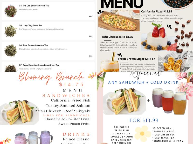 Prince Tea House New Dorp Menu