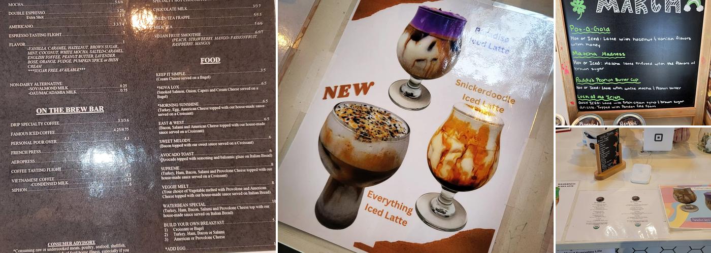 Waterbean Coffee Menu