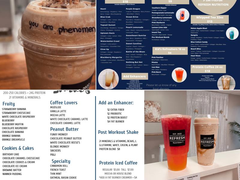 Refresh Nutrition Menu