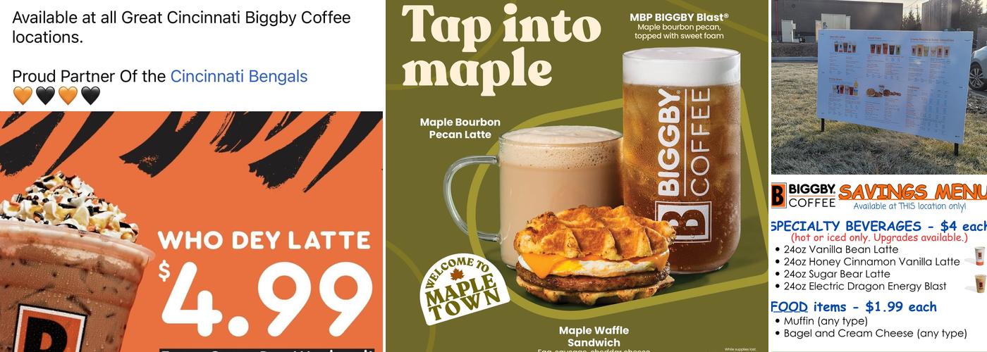 Biggby Coffee Menu