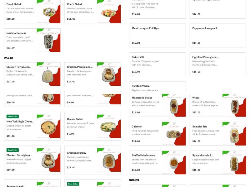 Roma's Italian Kitchen Menu