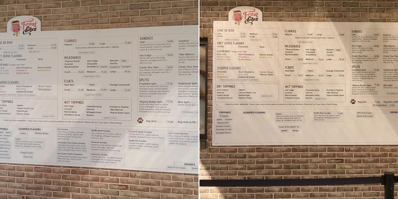 Frostbitez Menu