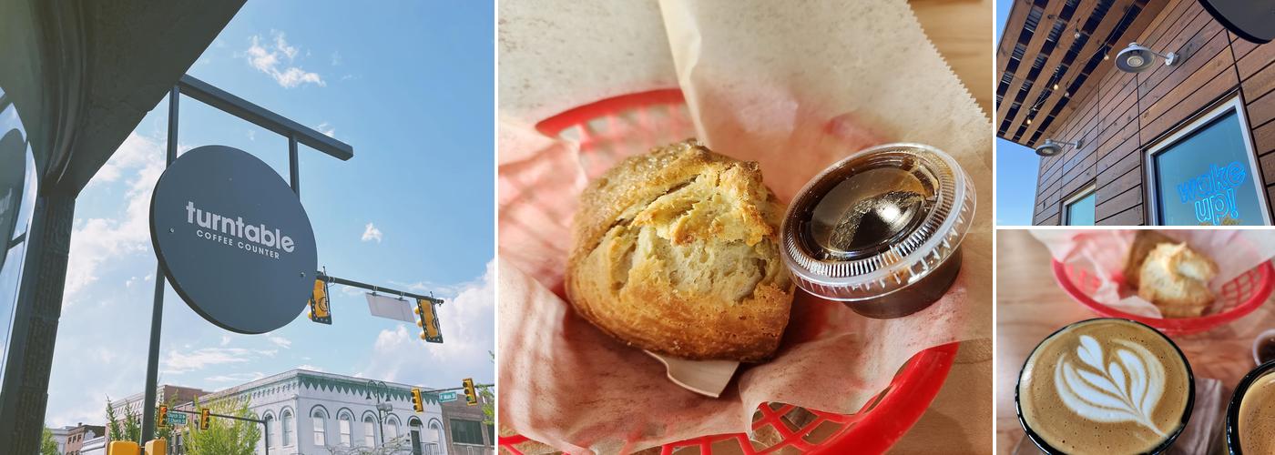 Turntable Coffee Counter