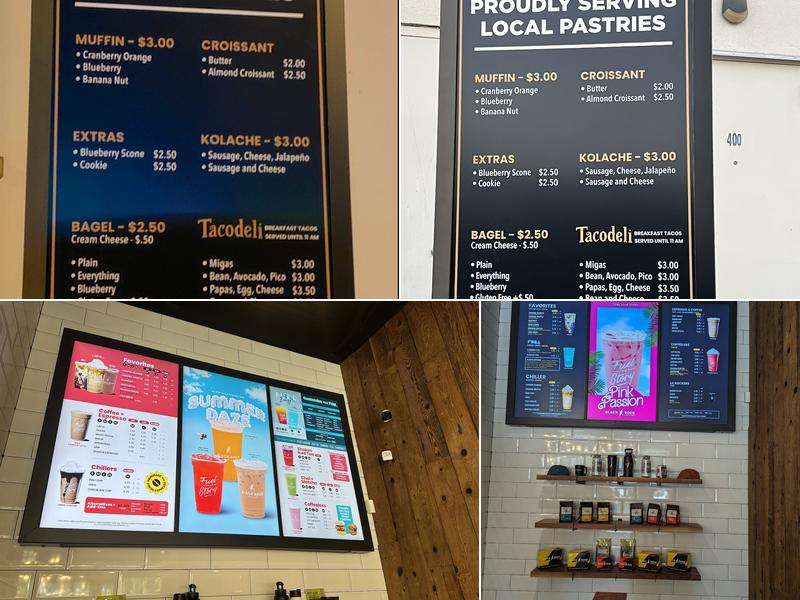 Black Rock Coffee Bar Menu