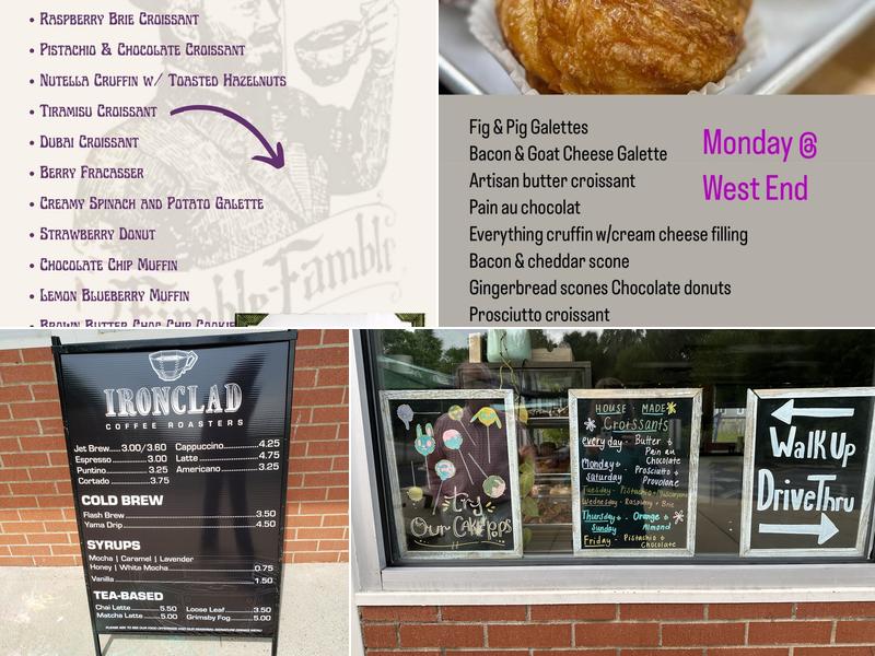 Ironclad Coffee Roasters & Baking Co. Menu
