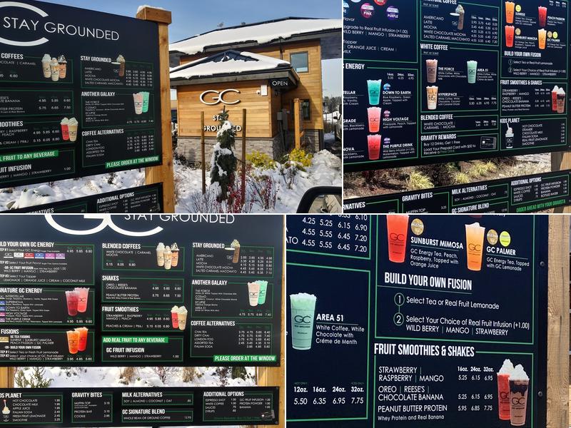 Gravity Coffee Menu