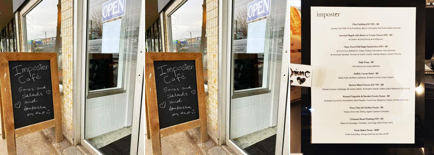Imposter Cafe & Provisions Menu