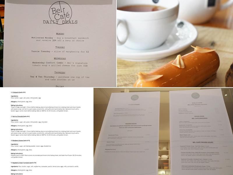 Bel Café Kitsilano Menu