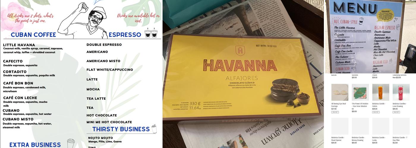 Little Havana Cafe y Bodega Menu