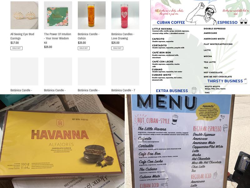 Little Havana Cafe y Bodega Menu
