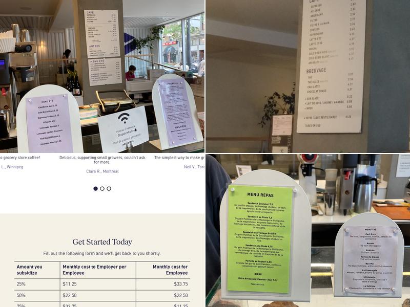 Dispatch Coffee Menu