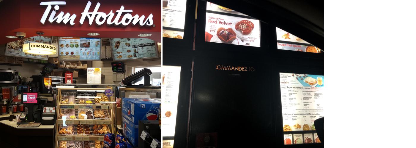 Tim Hortons Menu