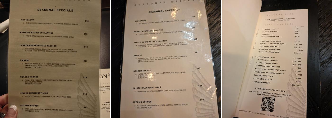 Provision Menu