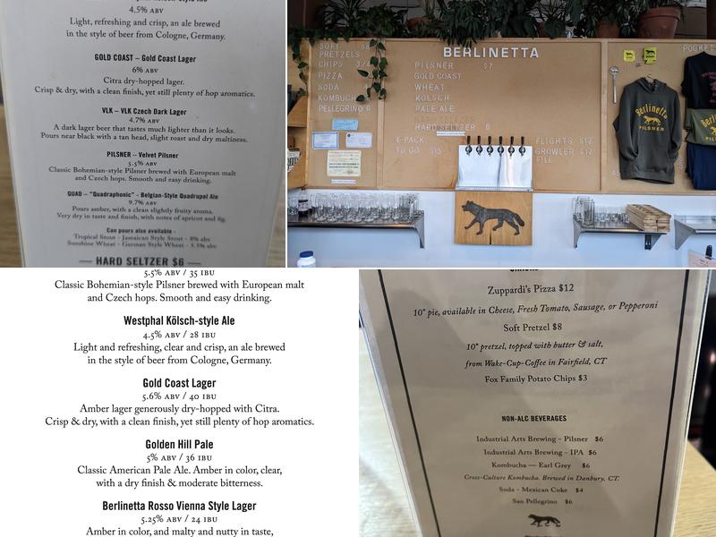 berlinetta brewing Menu
