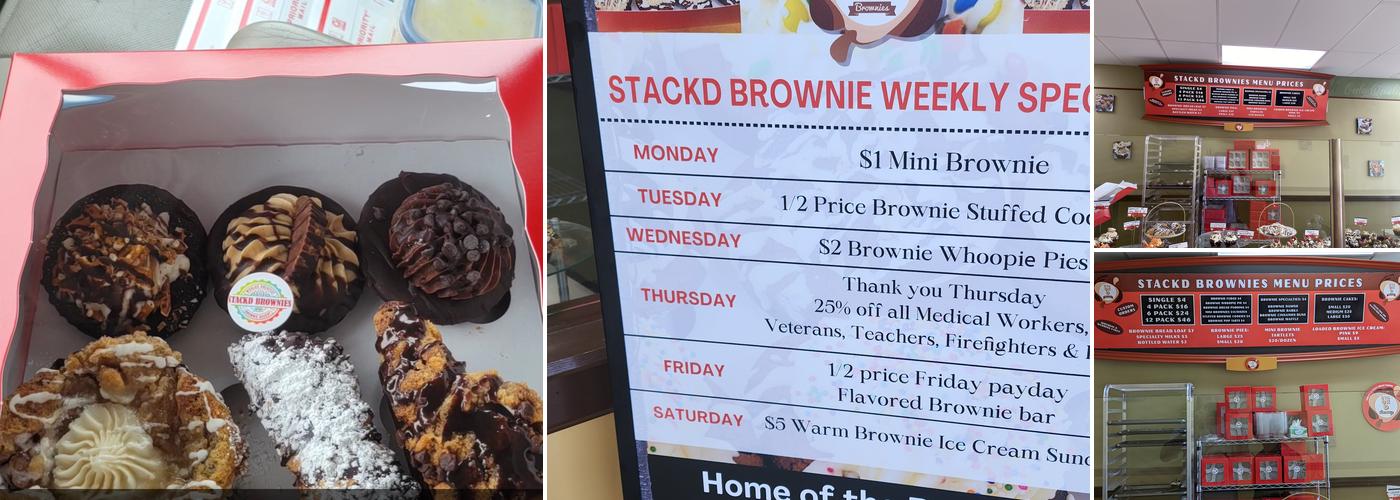 STACKD BROWNIES Menu