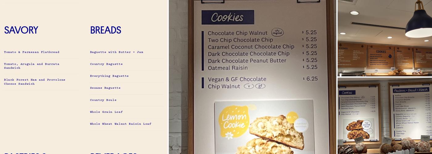 Levain Bakery – Back Bay, Boston Menu