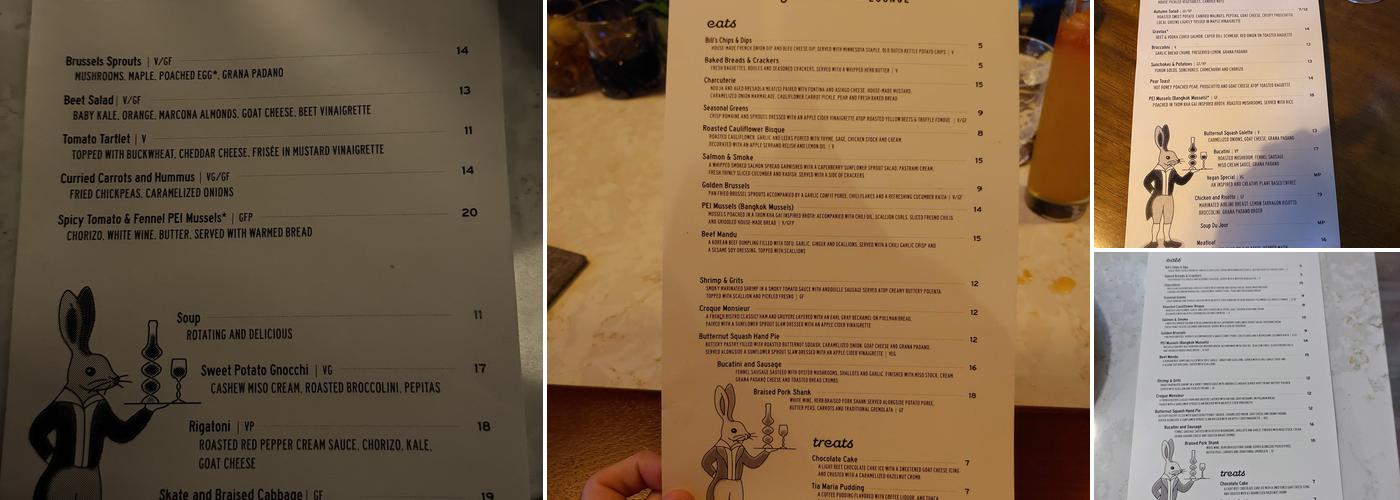 Emerald Lounge Menu