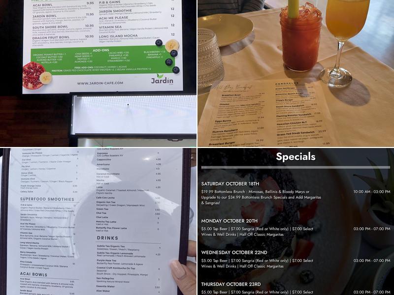 Jardín Café Menu
