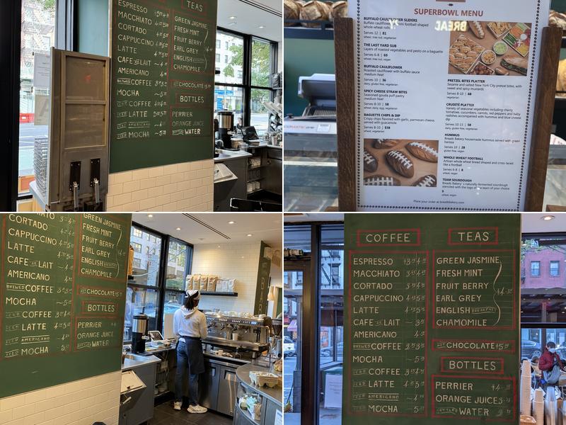 Breads Bakery Menu