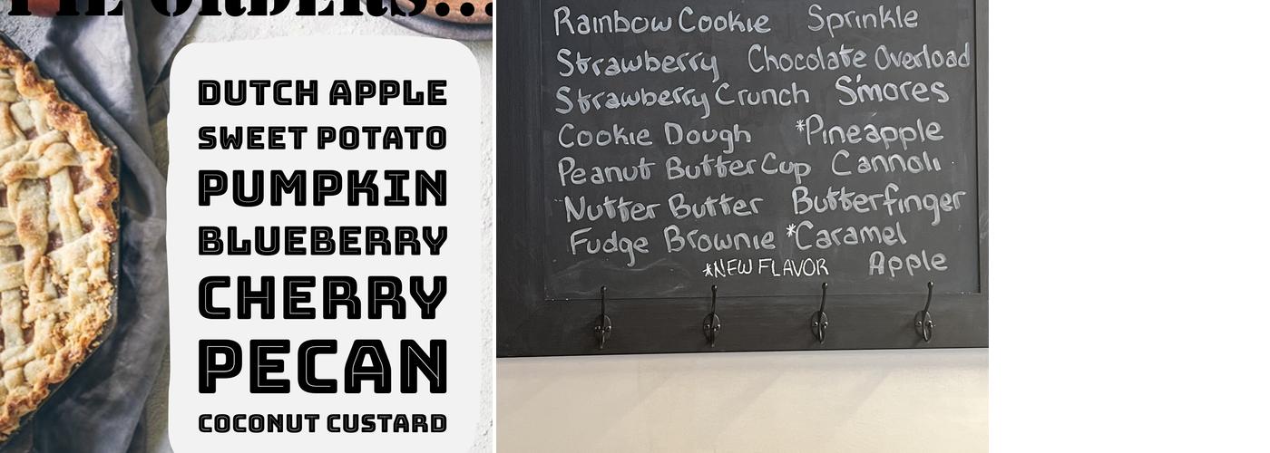 Cupcakes Galore Menu