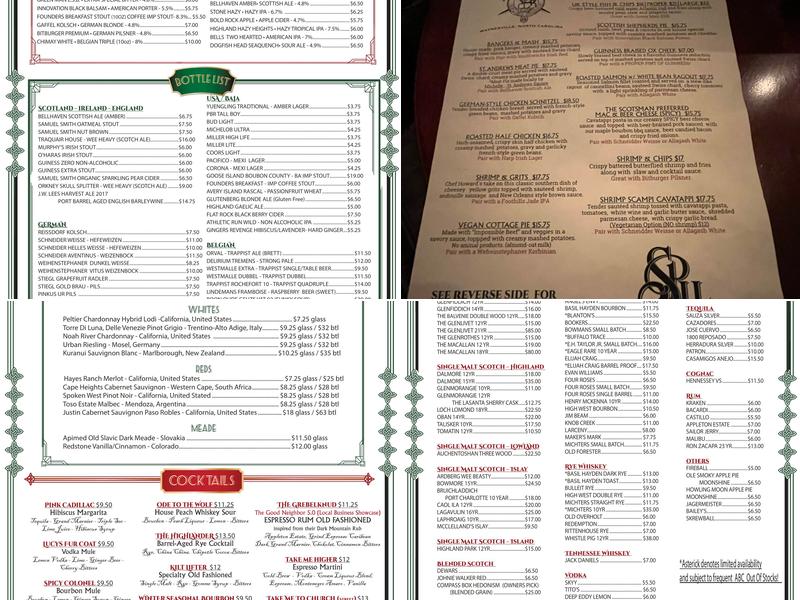 The Scotsman Public House, Waynesville Menu, Reviews (275), Photos