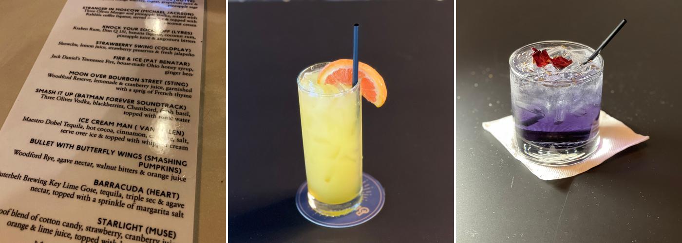 The Crescent Lounge Menu