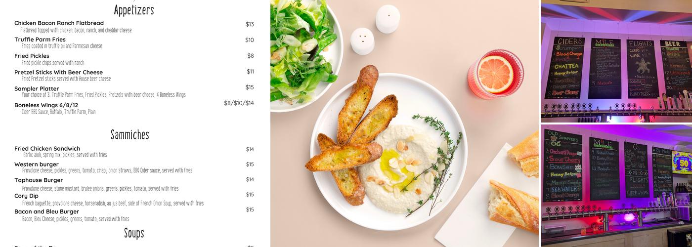 Snappy's Tap House Menu