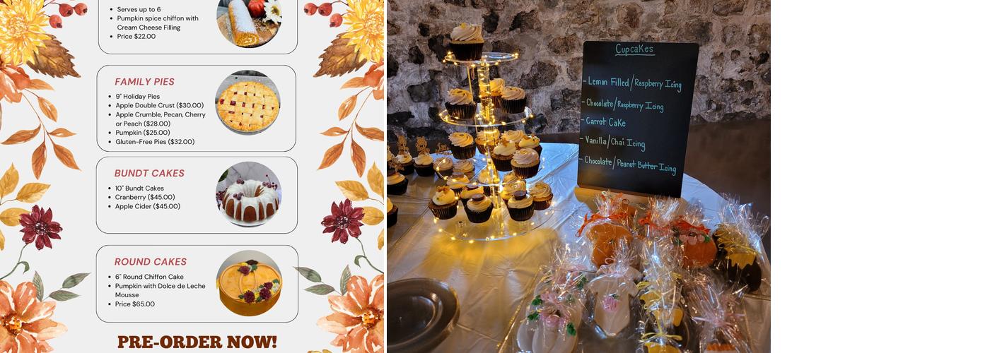 Creation Cakes & Desserts Menu