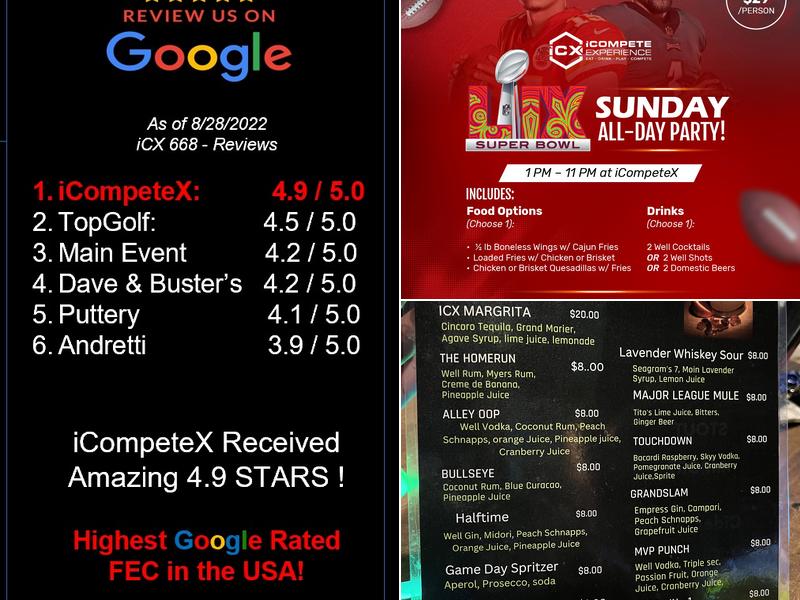 iCompete Experience Menu