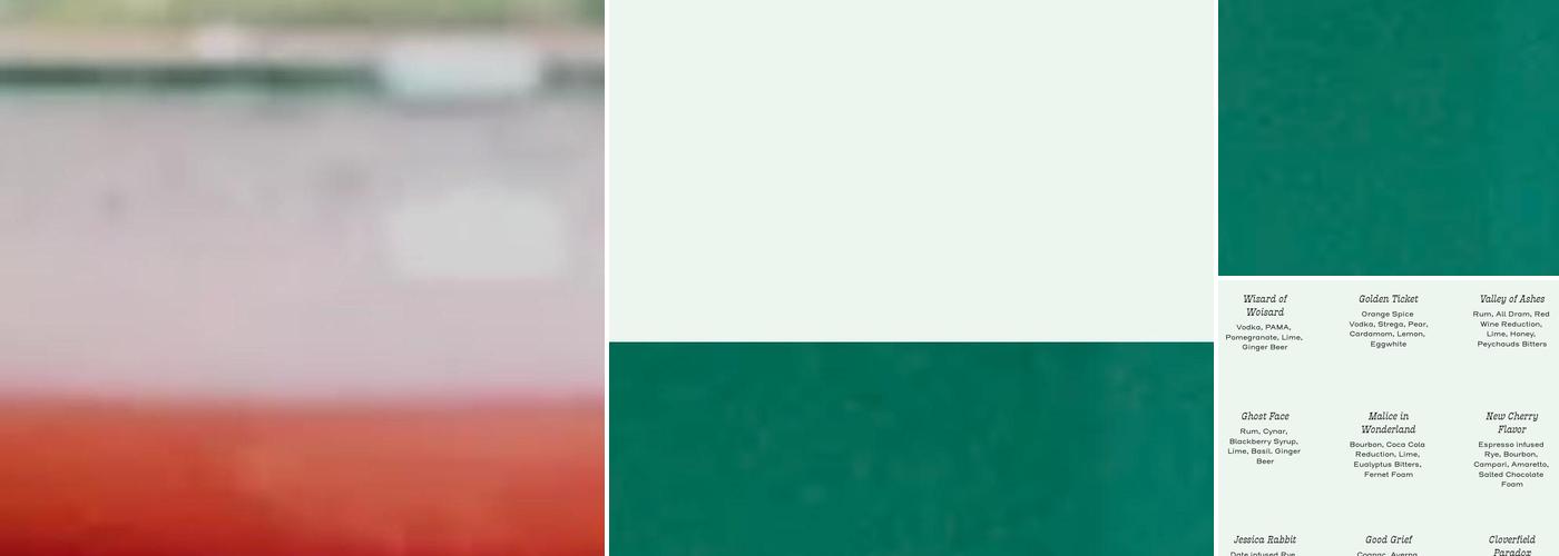 The Verdant Lady Menu