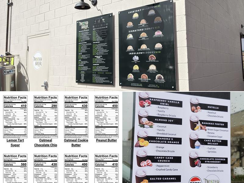 Twisted Sugar Menu