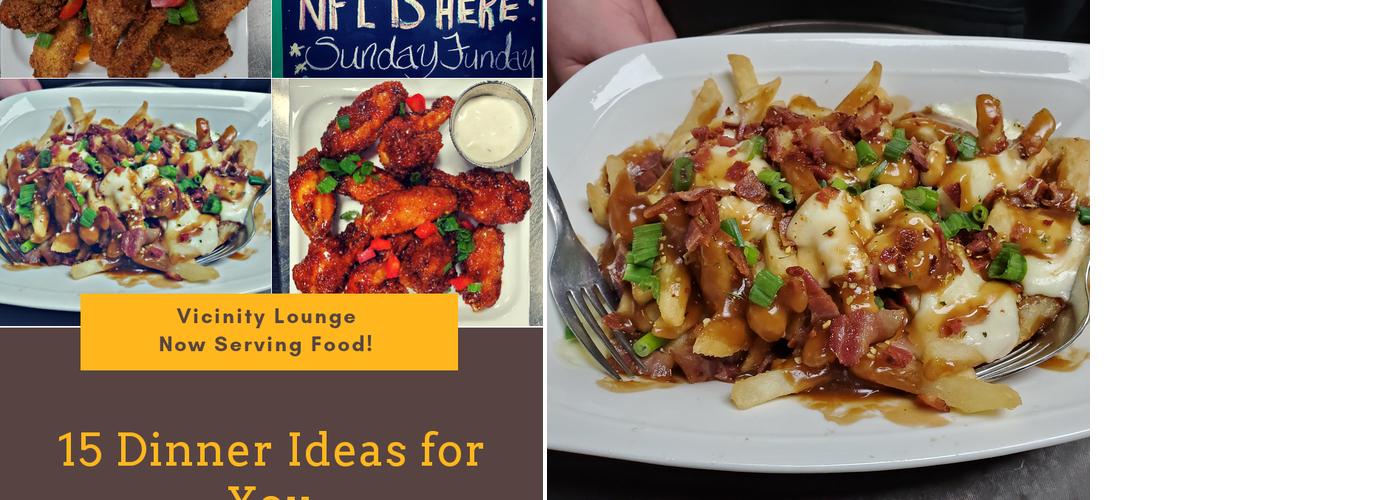 Vicinity Lounge Menu