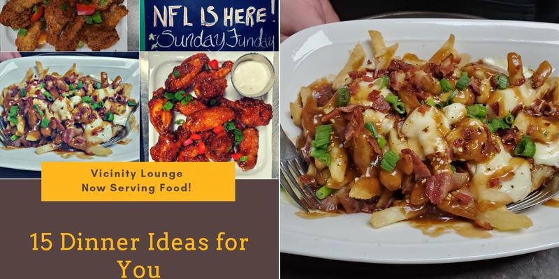 Vicinity Lounge Menu