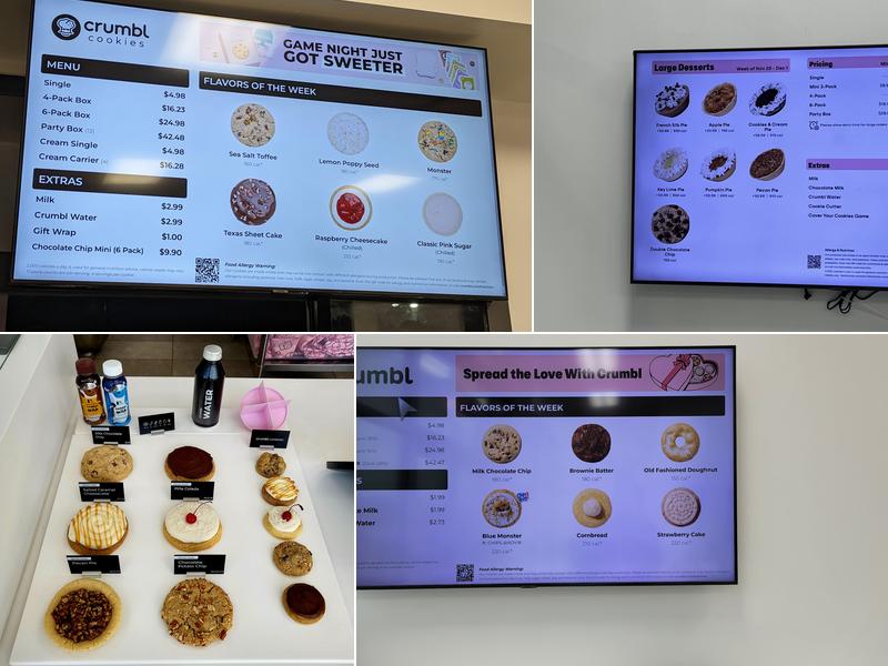 Crumbl - Chantilly Menu