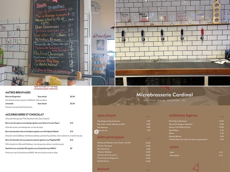 Cardinal Brewing Menu