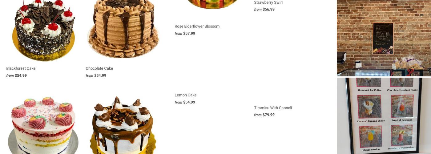 Andro Cakes Menu
