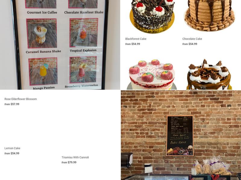 Andro Cakes Menu