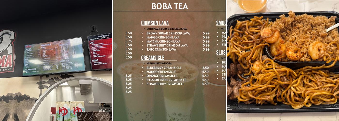 Crimson Japanese Grill Menu