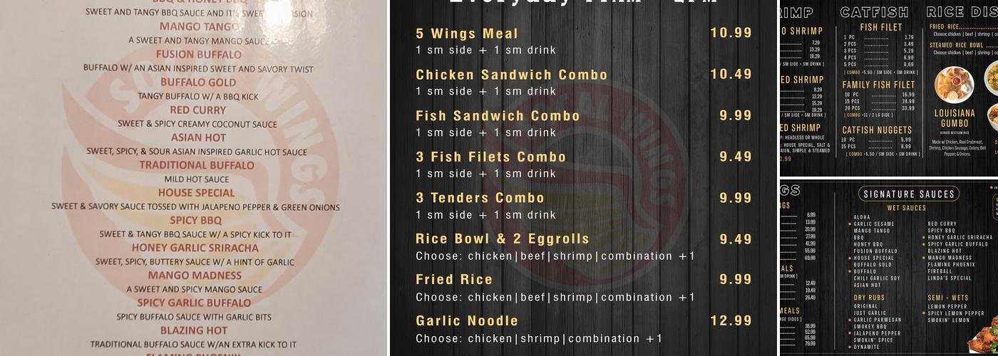 Socal Wings - Carson Menu