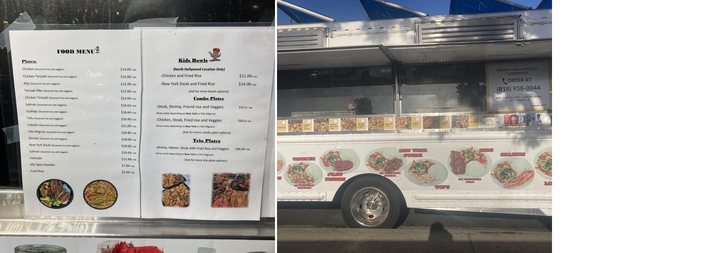 Teppanyaki Madness Menu