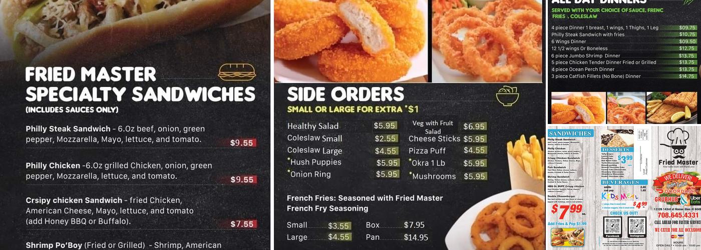 Fried master Menu