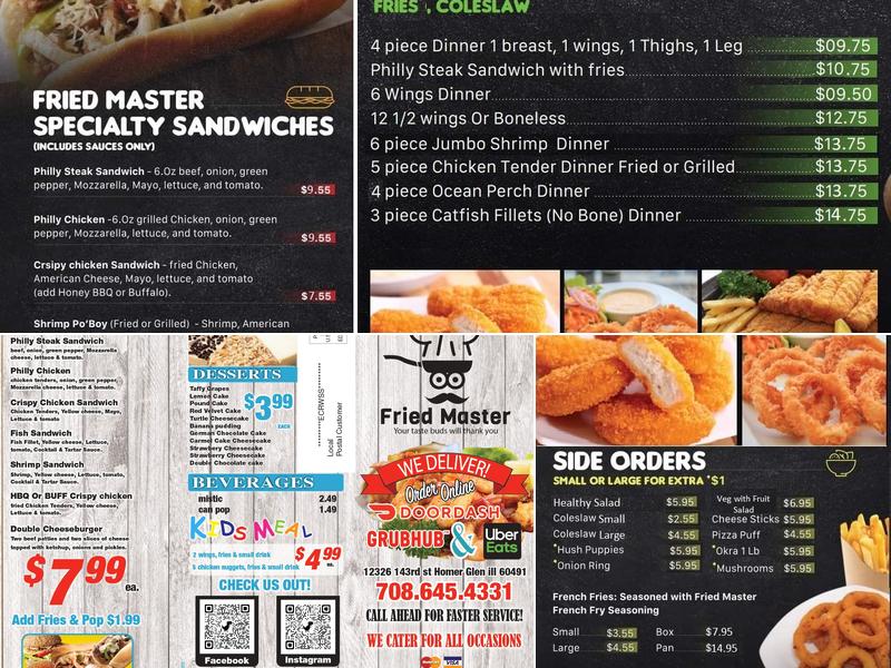 Fried master Menu